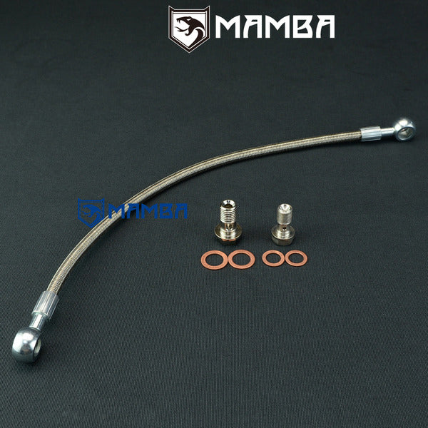 Mamba Turbocharger Oil Feed Line 04~10 Opel Fiat Alfa SAAB 1.9L GT1749MV 73503216 & 73501486