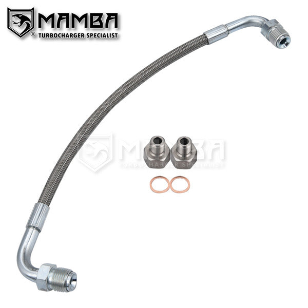 Mamba PTFE Turbocharger Oil Feed Supply line Hose fits Cummins 8.3L 6CT 12V 3924908