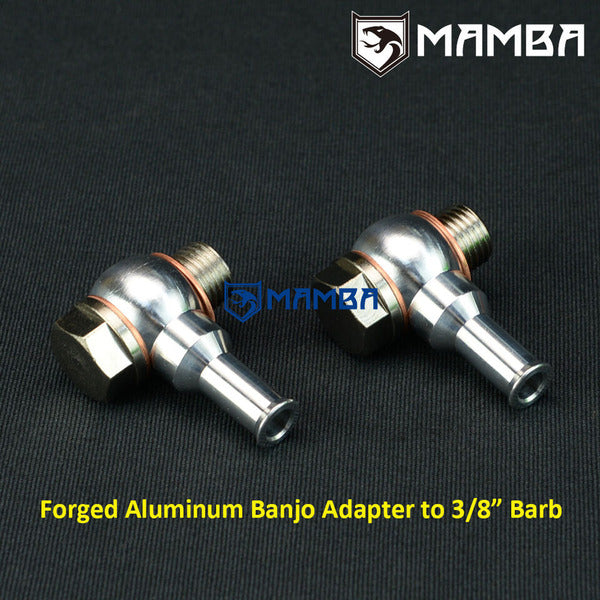 Mamba Billet Turbocharger Water Banjo Bolt Pipe M16x1.5 to 3/8" Barb For RB20DET GTIR T3 USA