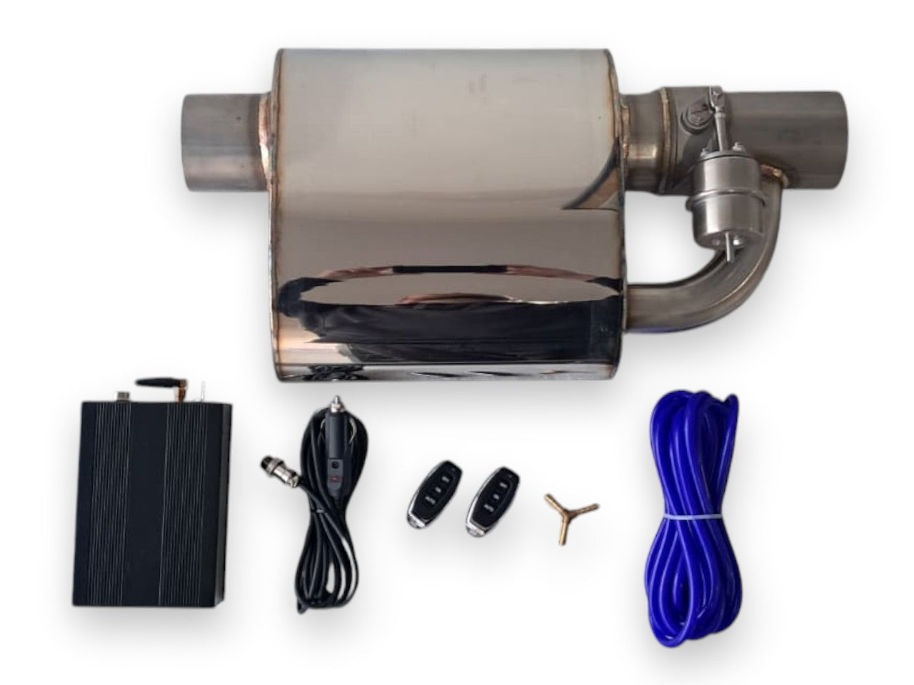 Universal 3.0in ( 76mm ) Exhaust Muffler with Electronic Valve