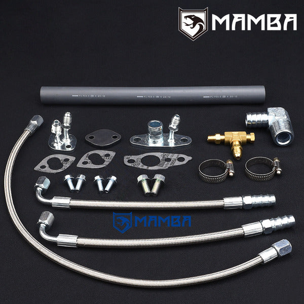 Mamba Turbocharger Oil & Water Line Kit Toyota Land Cruiser Hilux Surf 3L 2.8L Diesel w/ CT20