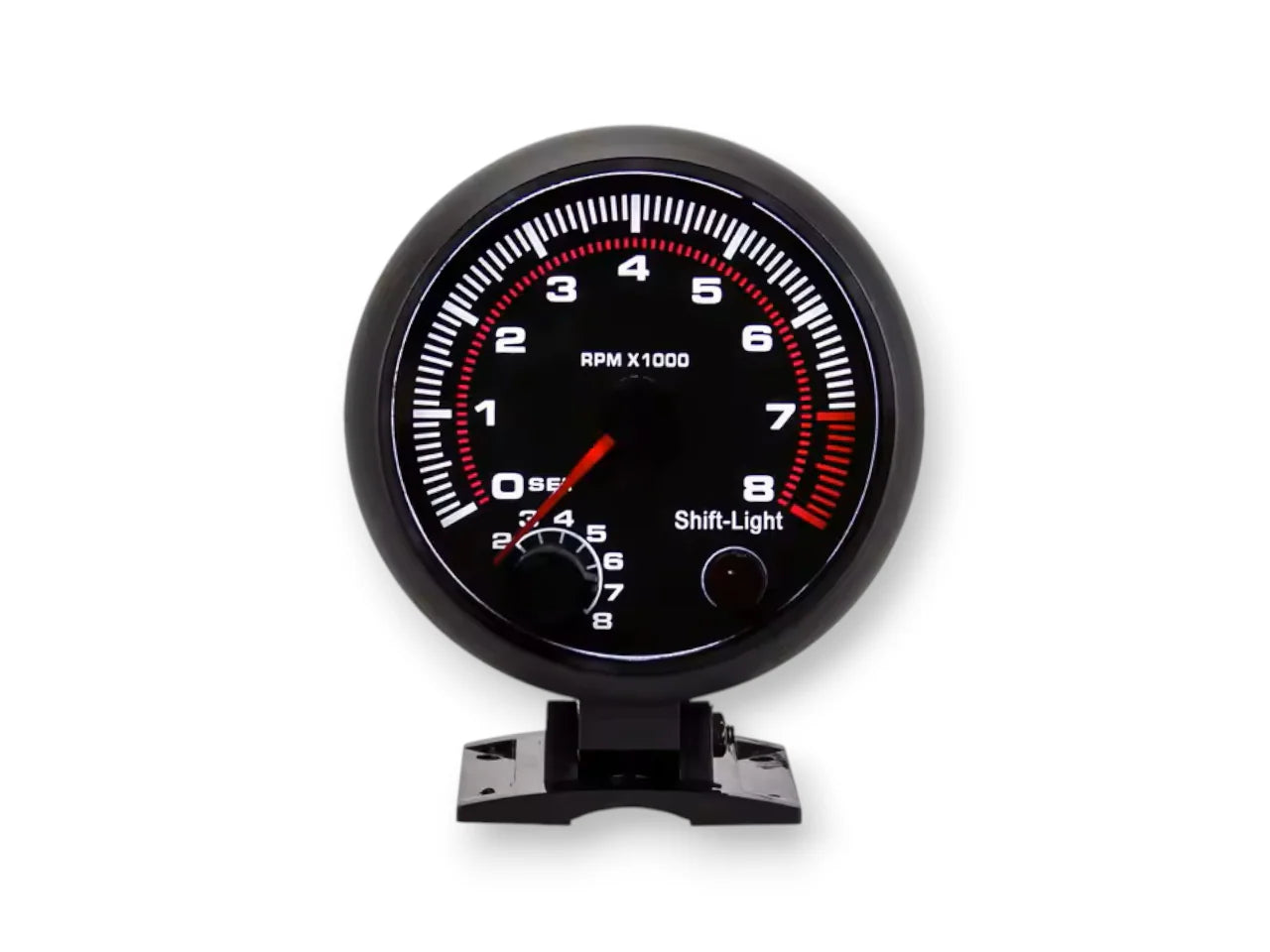8000RPM Tachometer 12V Adjustable Shift Light Indicator GAUGE - TACHO