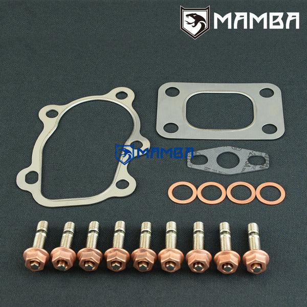 Mamba Garrett GT25R GT28R Ball Bearing 5 Bolt 743347-0002 Turbocharger Gasket Kit + Stud Kit