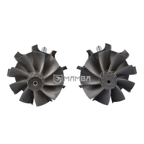Mamba Pair 9 Blade Turbocharger Turbine Wheel For Porsche Panamera 971 4.0 (51/57/+4mm)