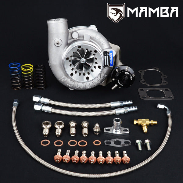 Mamba Universal 4" A/R .60 GTX3076R Ball Bearing Turbocharger + .86 T25 5 bolt SUS310