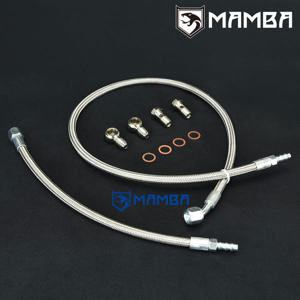 Mamba Turbocharger Water Line Kit Ford Falcon BA BF XR6 FPV F6 Garrett GT3576R GT3582R