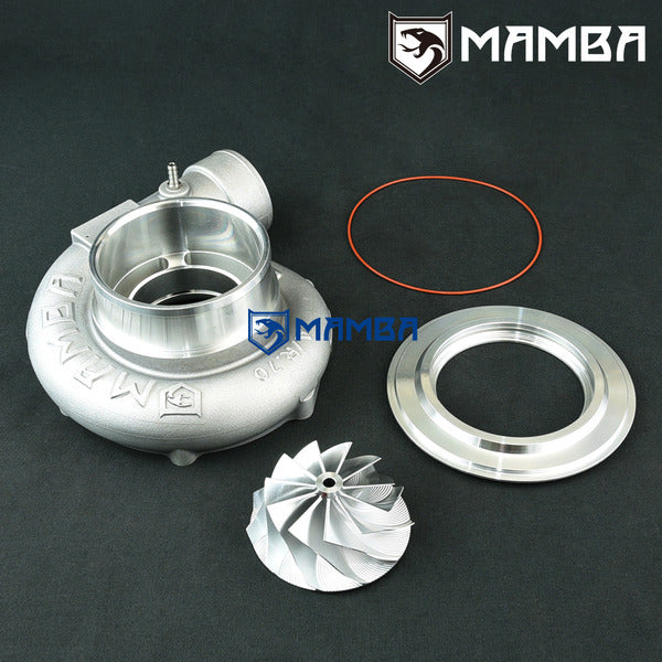 Mamba GT3584R BB 4" Turbocharger Compressor Housing + GTX Wheel + Back Plate