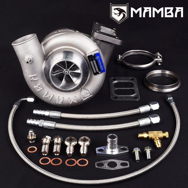 Mamba 9-7 2.5" A/R.60 5200 Non Anti Surge GTX3076R Ball Bearing Turbocharger .82 T3 Twin V-Band