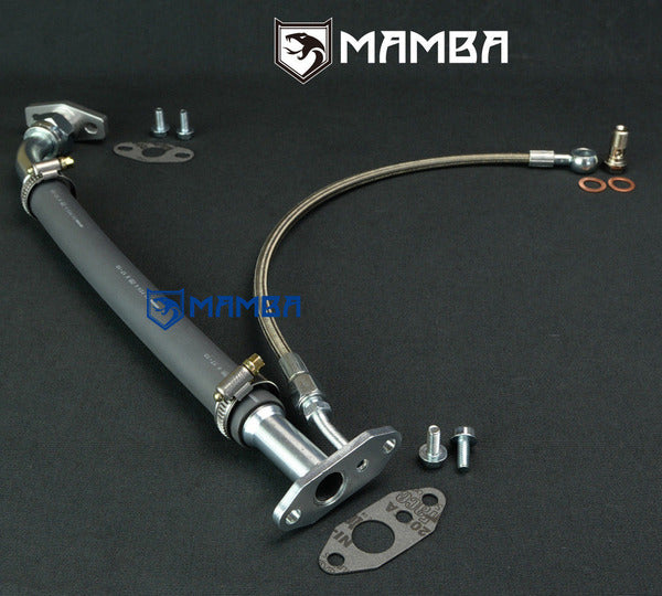 Mamba Turbocharger Oil Feed Return Pipe Line 01~ TOYOTA 1ND-TV 1.4L Yaris D4-D 17201-30130