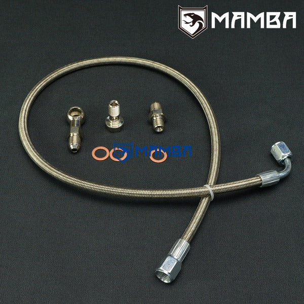 Mamba Turbocharger Oil Feed Line Kit For Hyundai's Genesis 2.0T Coupe with Stock TD04L