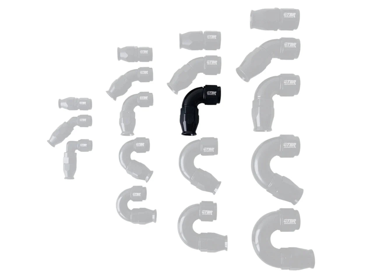 AN8 PTFE Full Flow Fittings - TBR Performance