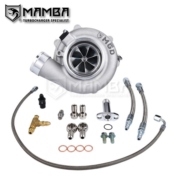Mamba 9-7 Universal 4”.75 G35-1050 Ball Bearing Turbocharger + .83 Dual V-Band