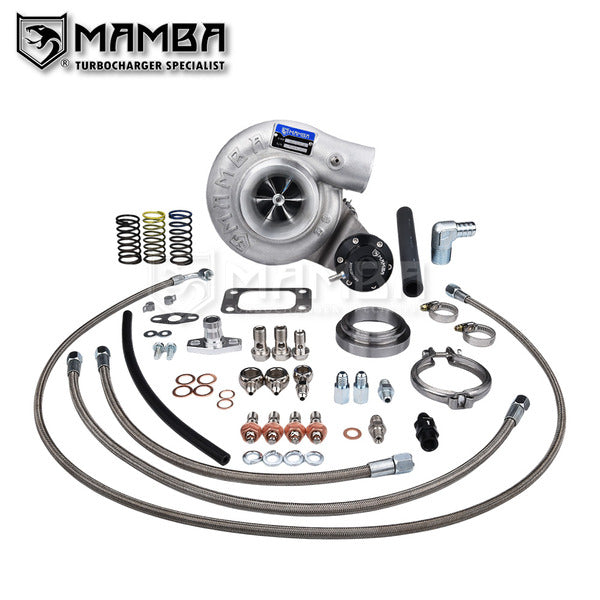 Mamba GTX Turbocharger Low Mount For Nissan TD42 GQ 3" Non Anti TD05H-18G 6cm T3 V-Band