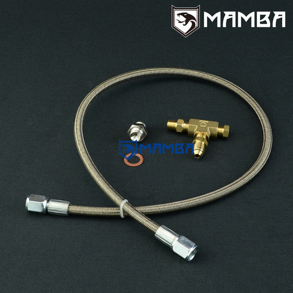 Mamba 03~ MAZDA RX-8 LA-SE3P w/ Garrett GT28R GT30R Ball bearing Turbocharger oil feed line
