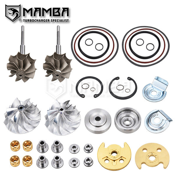 Mamba 9-6 Turbocharger Full Repair Upgrade Kit For Mitsubishi 6A13TT GSR Galant VR4 TD03-7T