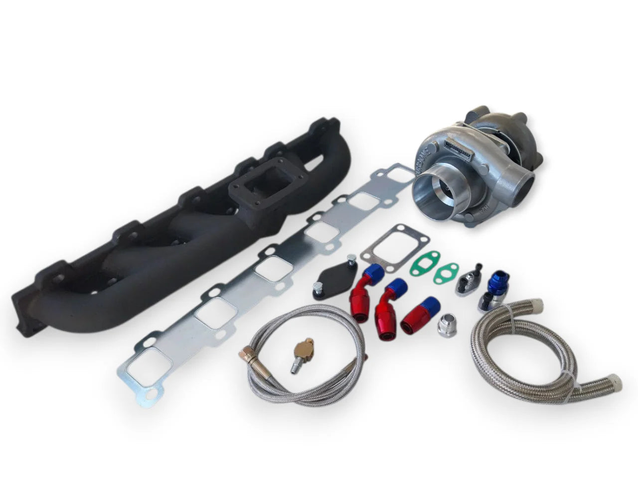 TD42 Turbo Upgrade Combo - T3 fast spool -  manifold and feed line kit COMBO - TD42 - T3 fast spool
