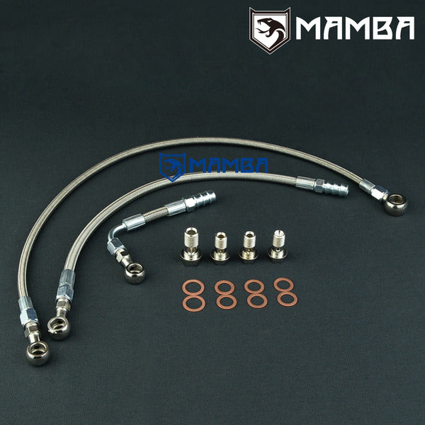Mamba Turbocharger Oil Water Line Kit For VOLVO 850 S70 N2P23HT TD04HL 15G 16T 18T 19T