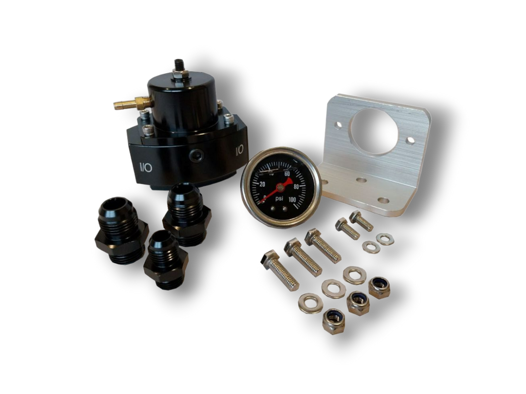 Regulador de presión de combustible de derivación de aluminio Billet con accesorios AN6*1 AN8*2