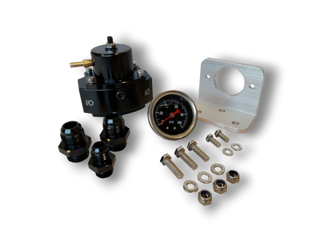 Billet Aluminum Bypass Fuel Pressure Regulator with AN6*1 AN8*2 Fittings