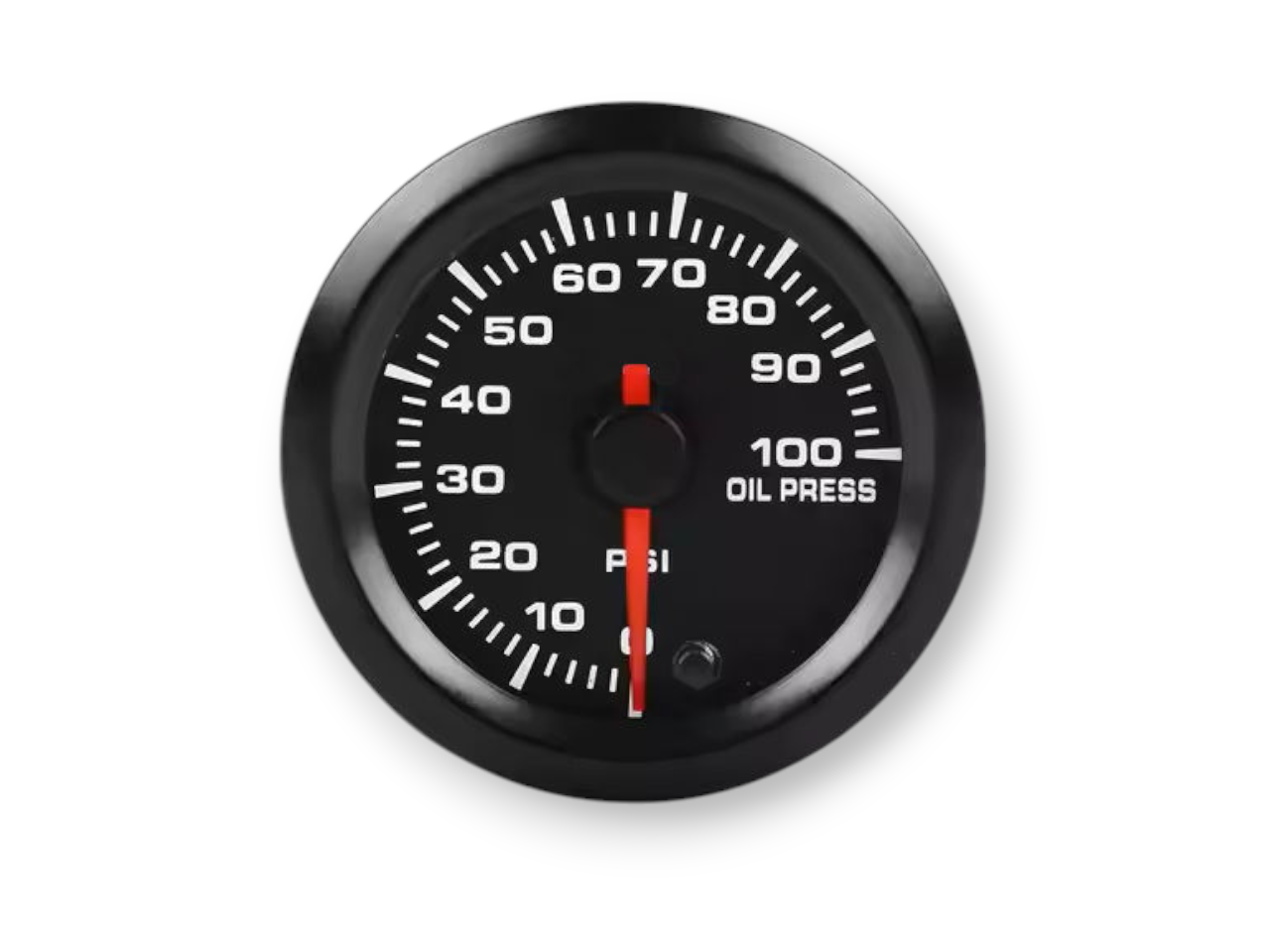 Oil Pressure Gauge (0-100PSI) 52mm Single Display - Electronic - Multi Color