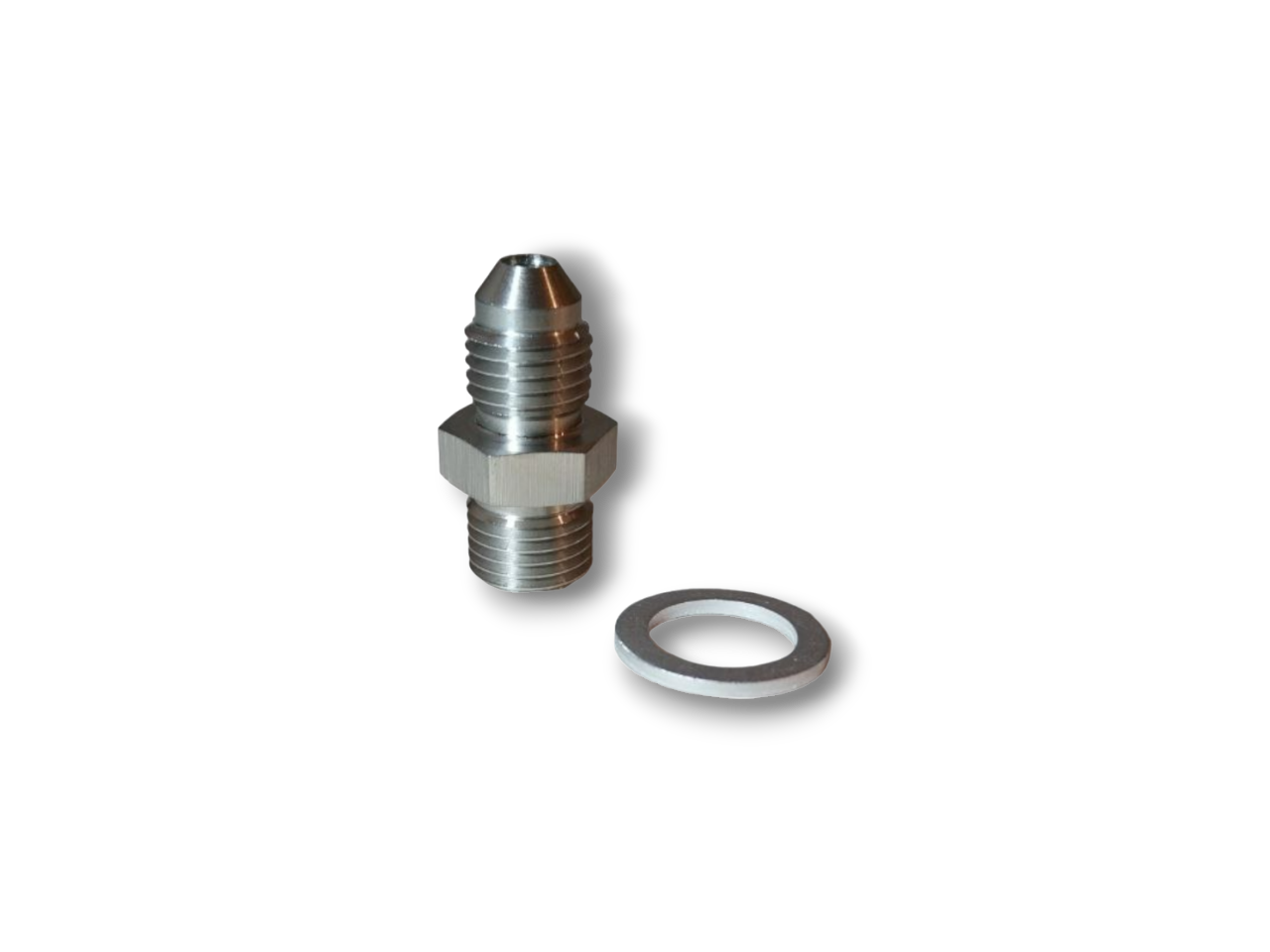 AN4 Oil feed fitting for Journal bearing turbo