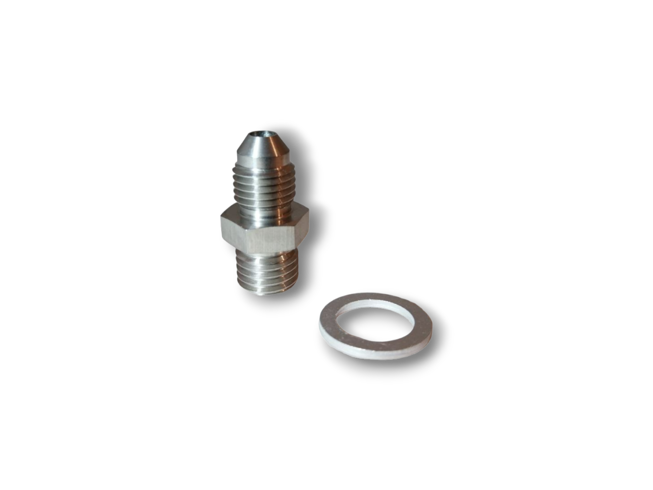 AN4 Oil feed fitting for Journal bearing turbo