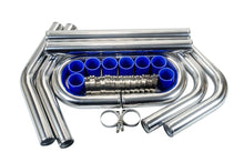 Charger l&#39;image dans la galerie, Kit de tuyaux de refroidisseur intermédiaire universel en aluminium, 2,25 pouces, 57mm, + menuisiers + colliers de serrage en T

