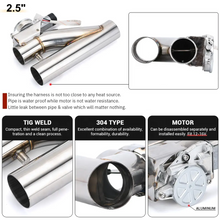 Load image into Gallery viewer, 2.5&quot; 63mm Stainless Steel Pipe Exhaust Cut Out Kit
