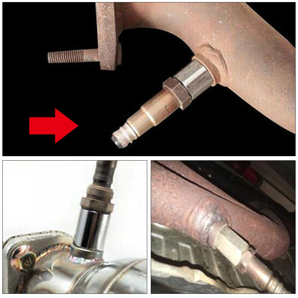 Oxygen O2 Sensor Spacer Adapter Bung Catalytic Converter Fix Check Engine Light