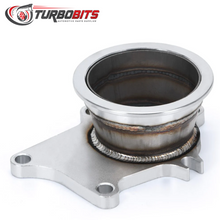 Load image into Gallery viewer, Stainless Steel Adapter for T3/T4 Turbo 5 Bolt to 3&quot; V-Band Flange Turbo Adapter

