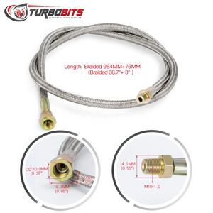 Kit de línea de drenaje y alimentación de aceite compatible con Turbo basado en T3 T3T4 T3/T4 T04E T04B, etc.