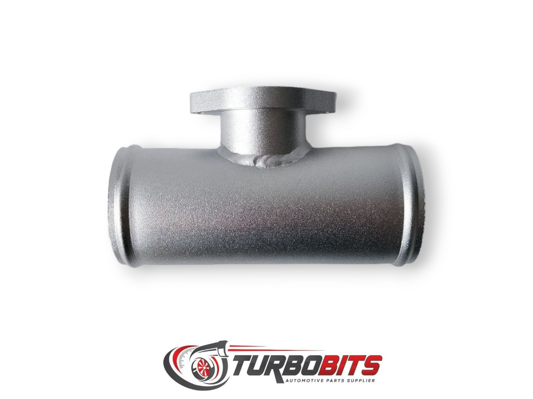 Tubo adaptador de brida de válvula de descarga Turbo de 2,5 pulgadas para BOV RS tipo S (plata)